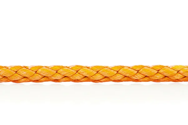 Detail barevné lano na bílém pozadí — Stock fotografie