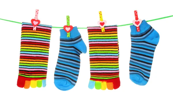 Proužkované ponožky — Stock fotografie