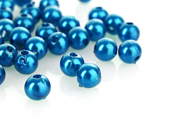 Color beads isolated on white — Stock Photo, Image