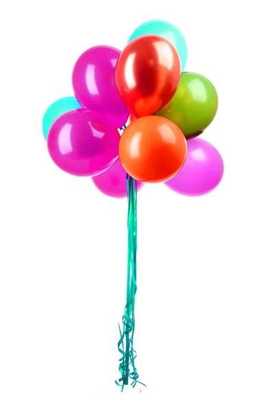Flyvende balloner isoleret på hvid - Stock-foto