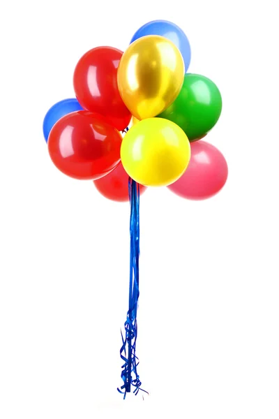 Flying balloons isolated on white — Stock Photo, Image