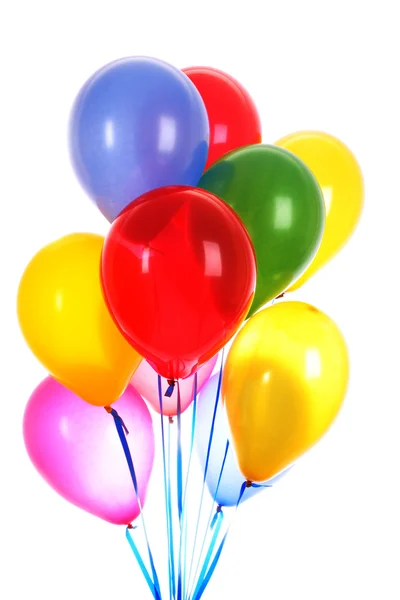Τα μπαλόνια που φέρουν απομονωθεί σε λευκό — Φωτογραφία Αρχείου