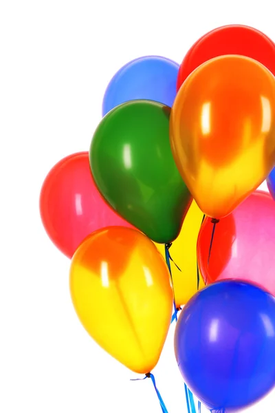 Uçan balon üzerinde beyaz izole — Stok fotoğraf