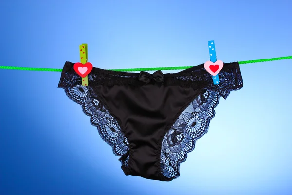 Woman's panties hanging — Stock Photo, Image