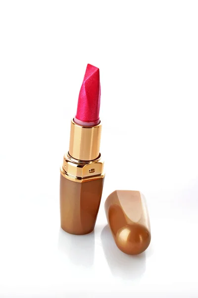 Pink lipstick isolated on white background — Stock Photo, Image