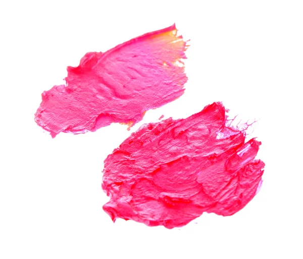 Lipstick samples isolated on white — Stock Photo, Image