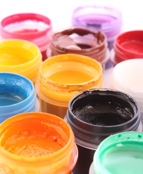 Cubos de pintura abiertos colores —  Fotos de Stock