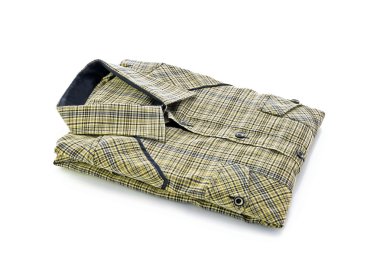 Erkekler renk gömlek beyaz izole