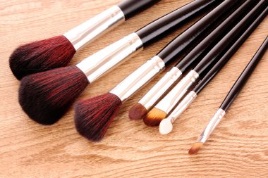 Professional make up and powder brushes clipart