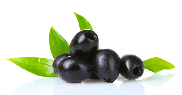 Leckere schwarze Oliven — Stockfoto