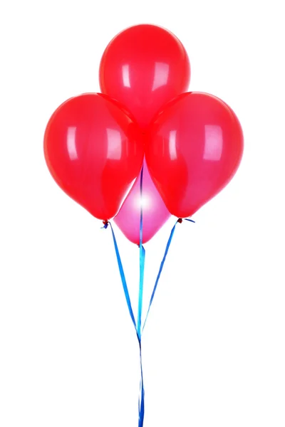 Літаючі кульки ізольовані на білому — стокове фото