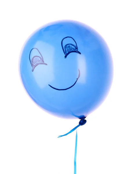 Balon z uśmiechem na białym tle — Zdjęcie stockowe