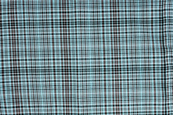 Gros plan de tissu tartan bleu — Photo