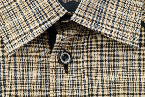 Collar of men's color shirt — Stock Photo, Image