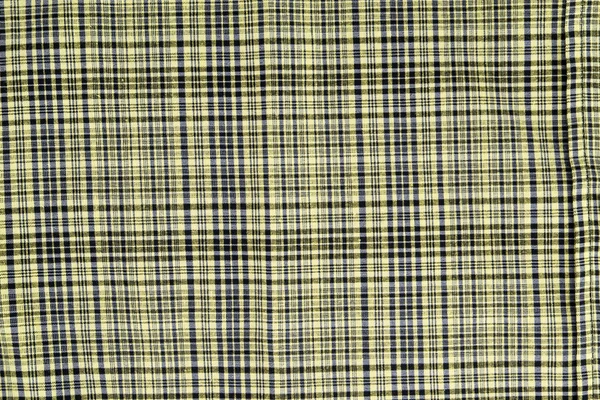 Closeup of yellow tartan fabric — Stock Photo, Image