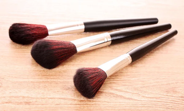 Professionell make up och pulver penslar — Stockfoto