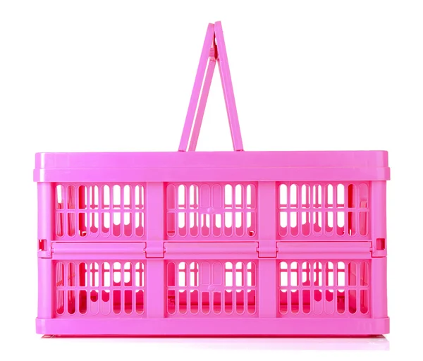 Roze winkelmandje — Stockfoto