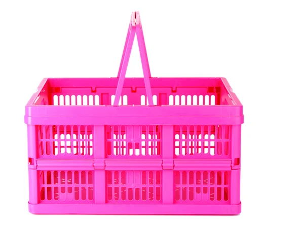 Cesta de compras rosa — Fotografia de Stock