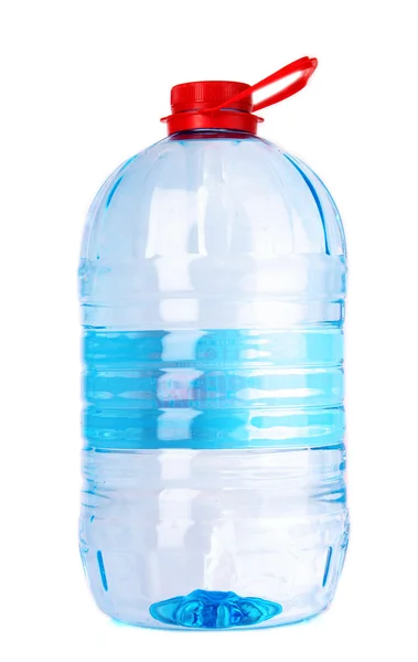 Duża butelka wody odizolowana na białym tle — Zdjęcie stockowe