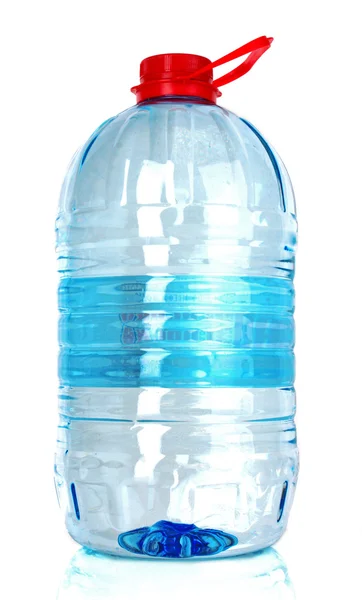 Duża butelka wody odizolowana na białym tle — Zdjęcie stockowe