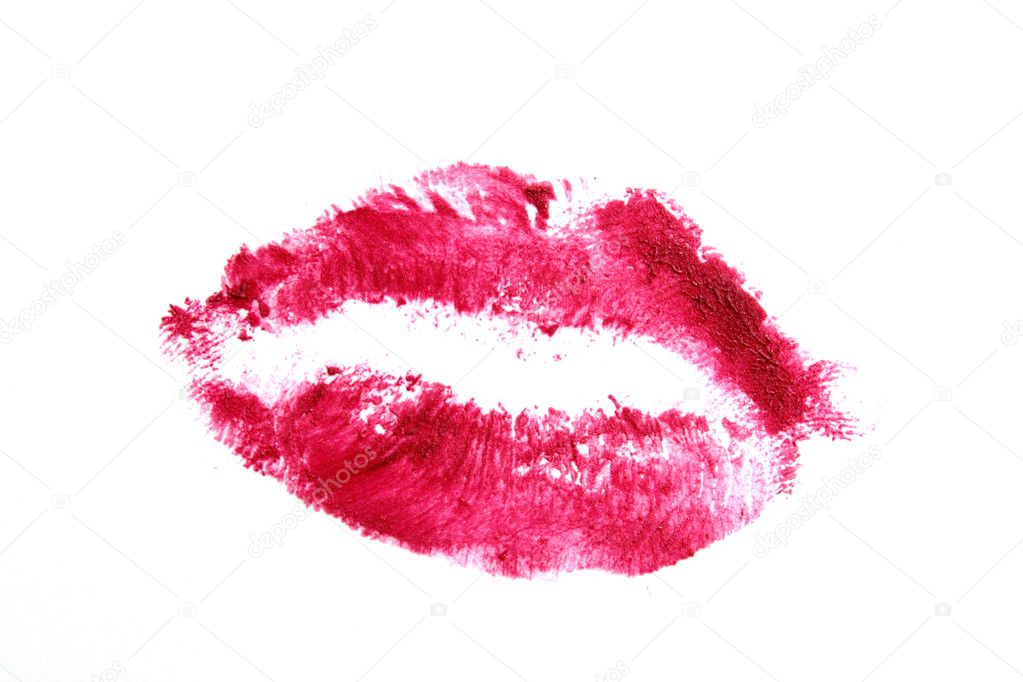 Heart Shaped Lips On A White Background Stock Photo Image By C Belchonock