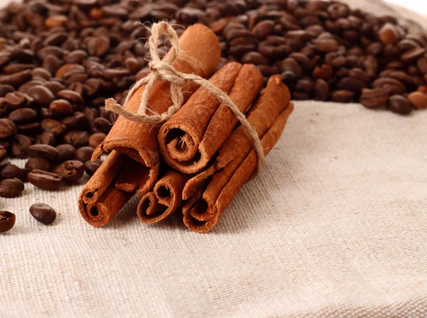 Kaffee und Vanille Hintergrund — Stockfoto