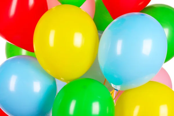 Летающие воздушные шары в качестве фона — стоковое фото