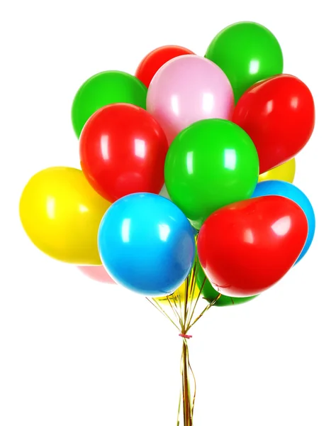 Uçan balon üzerinde beyaz izole — Stok fotoğraf