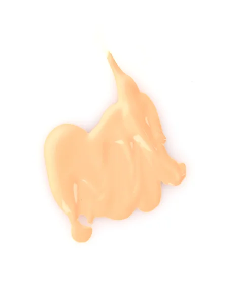 Tone cream sample on the white — Stock Photo, Image