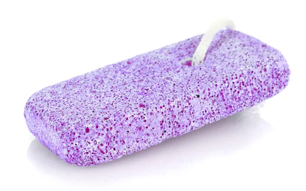 Piedra pómez violeta aislada sobre fondo blanco —  Fotos de Stock