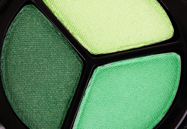 Gröna ögonskuggor palette — Stockfoto