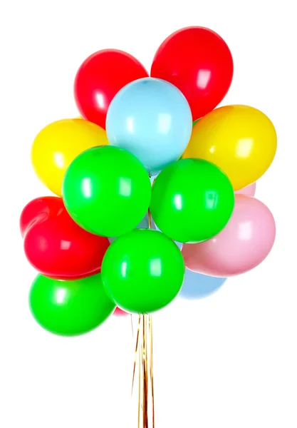 Létající balóny izolovaných na bílém — Stock fotografie