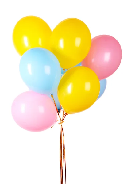 Palloncini volanti isolati su bianco — Foto Stock