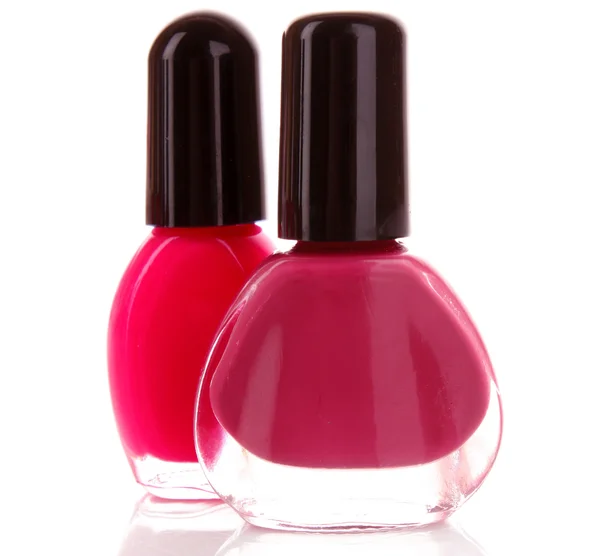 Nail polish bottles in d on a white background — Stock Photo, Image
