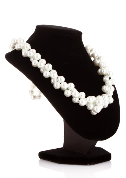 Collier perle sur Mannequin noir — Photo