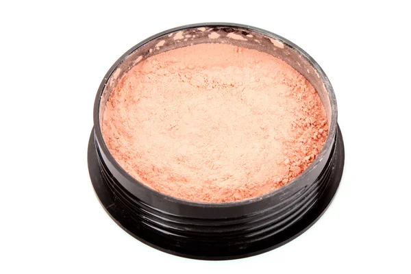 Cosmetic powder isolated on white — Stock Photo, Image