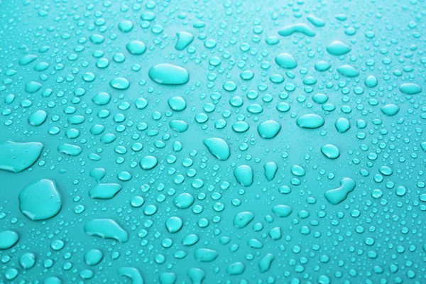 Blue water Drops background — Stock Photo, Image