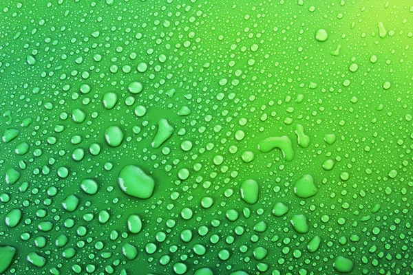 Zelená voda kapky pozadí — Stock fotografie