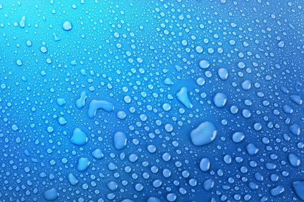 Água azul cai fundo — Fotografia de Stock