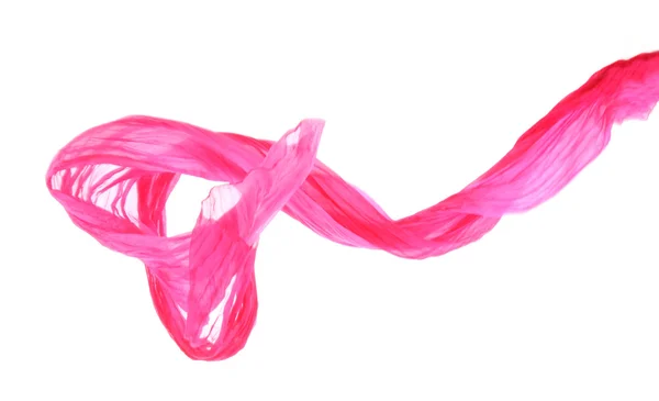 Rosa weiblicher Schal isoliert auf weißem Hintergrund — Stockfoto