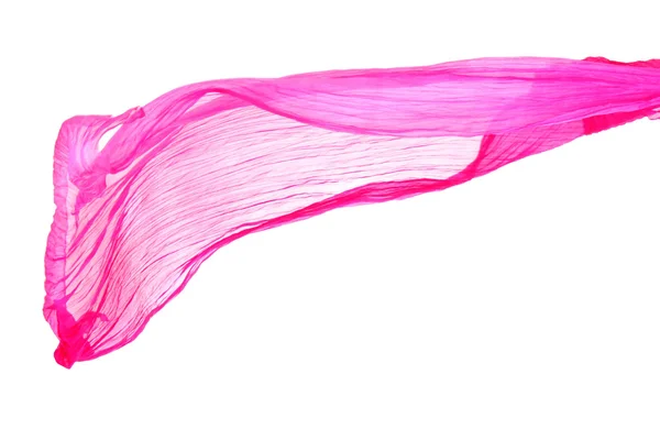 白い背景上に分離されてピンクの女性のスカーフ — ストック写真