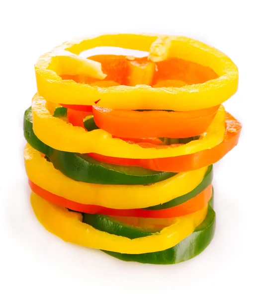 Chopped bell pepper — Stock Photo, Image
