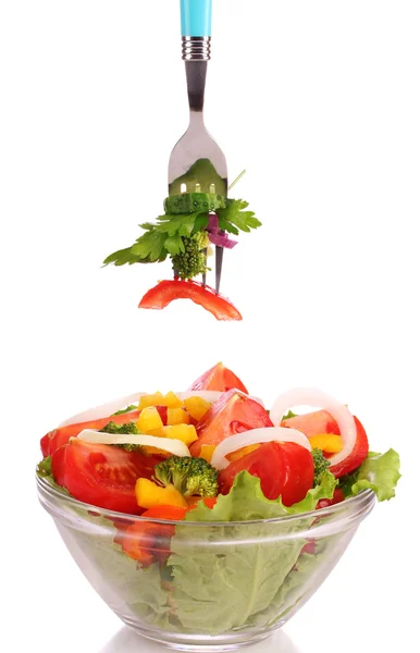 Muchas verduras en el plato —  Fotos de Stock