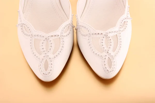 Closeup módní svatební Svatební obuv — Stock fotografie
