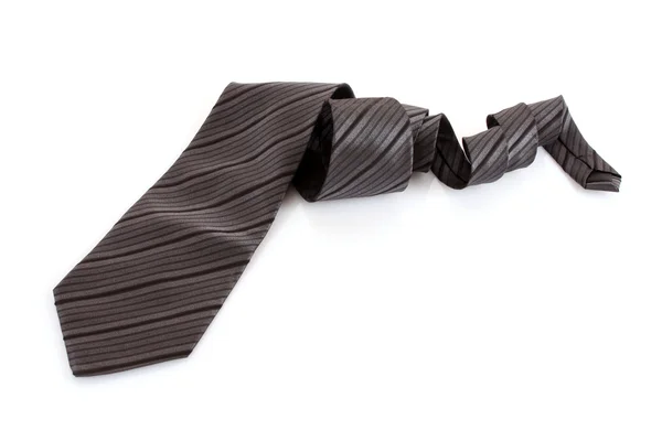 Striped tie isolated on white — Stock Photo, Image