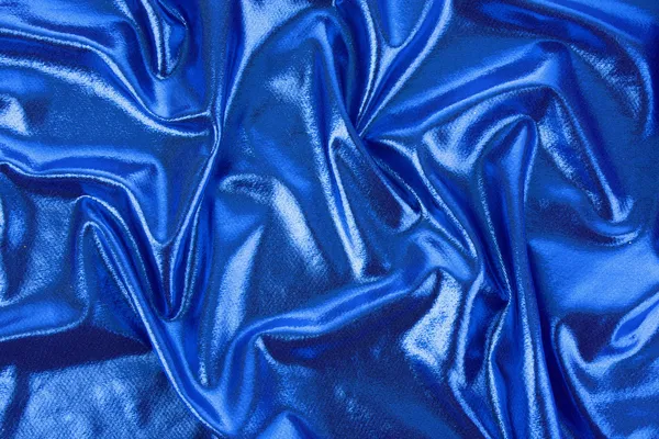 Элегантная мягкая синяя атласная текстура — стоковое фото