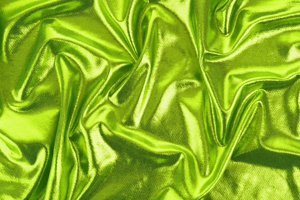 优雅绿缎质地柔软 — 图库照片