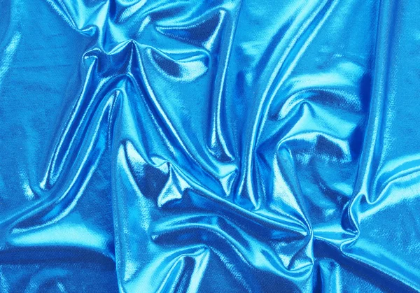Textura de cetim azul suave elegante — Fotografia de Stock
