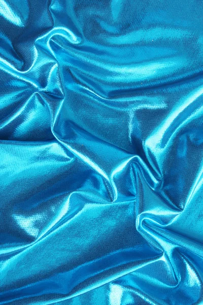 Elegante zachte blauw satijnen textuur — Stockfoto