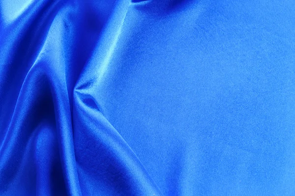 Elegante texture morbida raso blu — Foto Stock